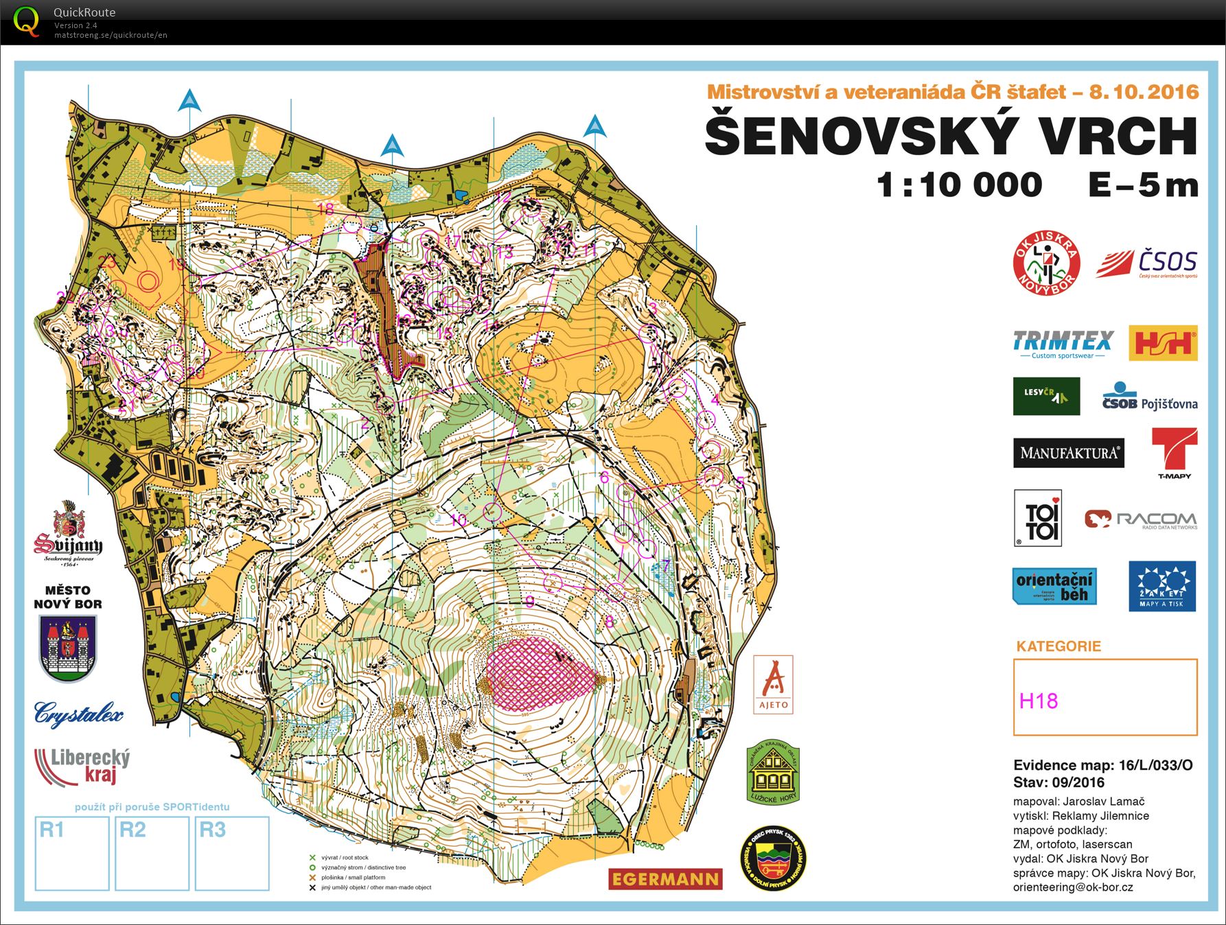 MČR štafet 2016 H18 (2016-10-08)